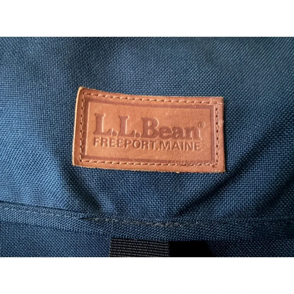 Vintage 80s LL Bean Camera Bag Fanny Pack Crossbody Blue Nylon Freeport ME